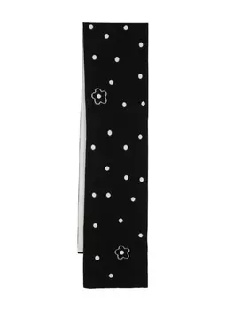 Шерстяной шарф Stamp Boke Flower Kenzo, черный