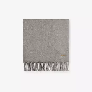 Шерстяной шарф Steven с бахромой Ted Baker, серый