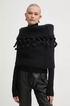 Шерстяной Шарф Sunnei, черный