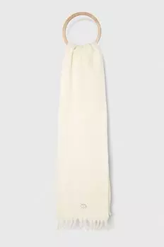 Шерстяной шарф Tommy Jeans, бежевый