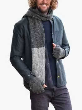 Шерстяной шарф унисекс донегол Celtic & Co., древесный уголь