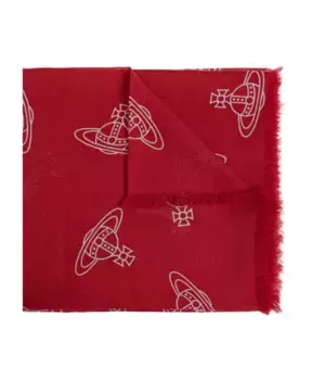 Шерстяной шарф Vivienne Westwood, красный