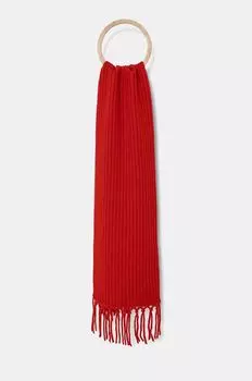 Шерстяной шарф Weekend Max Mara, красный