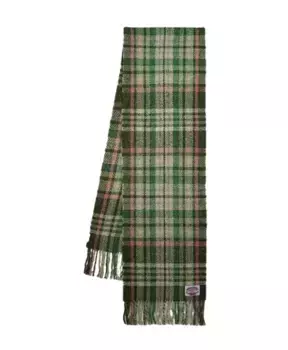 Шерстяной шарф волано R Acne Studios, зеленый