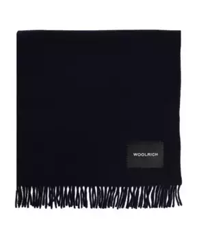 Шерстяной шарф Woolrich, черный