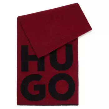 Шерстяной шарф - z Hugo, бургунди