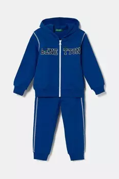 Шерстяной спортивный костюм для мальчиков United Colors of Benetton, синий