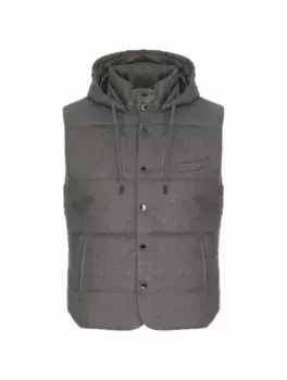 Шерстяной стеганый жилет Capobianco, серый