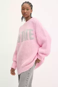 Шерстяной свитер 0 Rotate, розовый