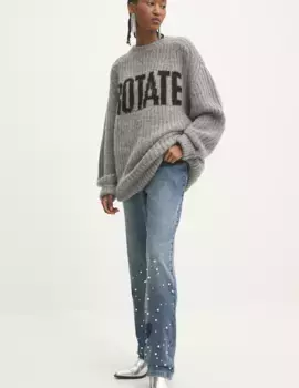 Шерстяной свитер 0 Rotate, серый