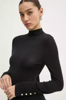 Шерстяной свитер Abercrombie & Fitch, черный