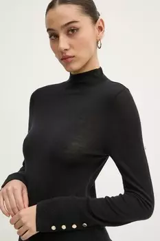 Шерстяной свитер Abercrombie & Fitch, черный