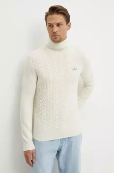 Шерстяной свитер Aeronautica Militare, бежевый