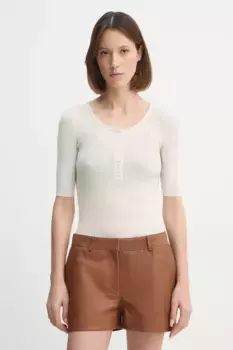 Шерстяной свитер Agnes Herskind, бежевый