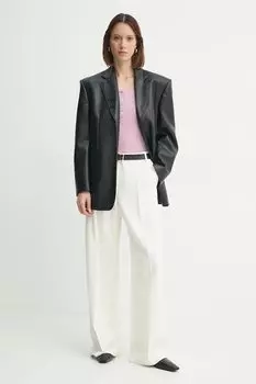 Шерстяной свитер Agnes Herskind, фиолетовый