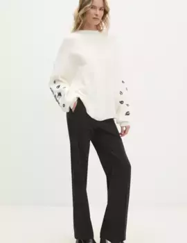 Шерстяной свитер Answear Lab, белый