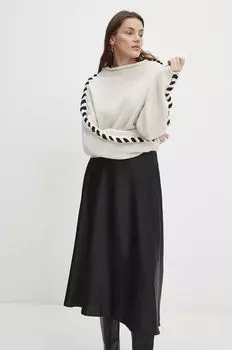 Шерстяной свитер Answear Lab, бежевый