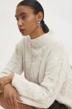 Шерстяной свитер Answear Lab, бежевый