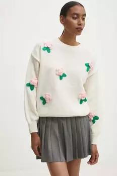 Шерстяной свитер Answear Lab, бежевый