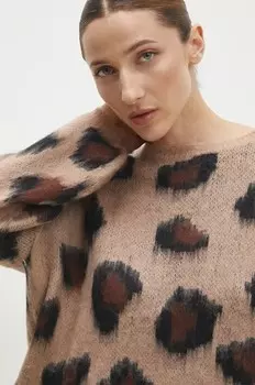 Шерстяной свитер Answear Lab, бежевый