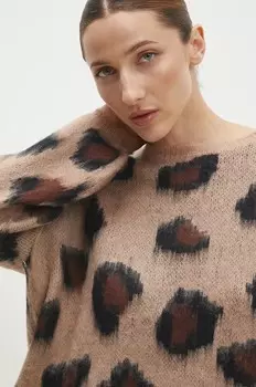 Шерстяной свитер Answear Lab, бежевый