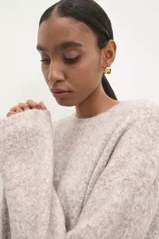 Шерстяной свитер Answear Lab, бежевый