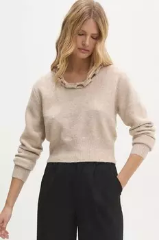 Шерстяной свитер Answear Lab, бежевый