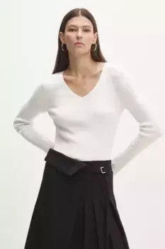 Шерстяной свитер Answear Lab, бежевый