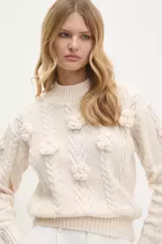 Шерстяной свитер Answear Lab, бежевый