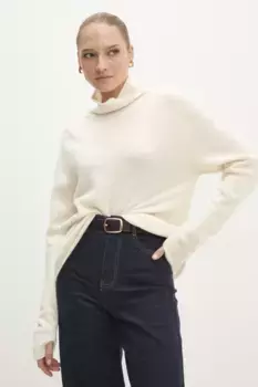 Шерстяной свитер Answear Lab, бежевый