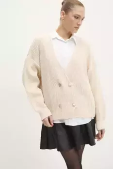 Шерстяной свитер Answear Lab, бежевый