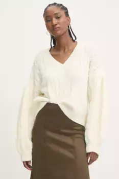 Шерстяной свитер Answear Lab, бежевый