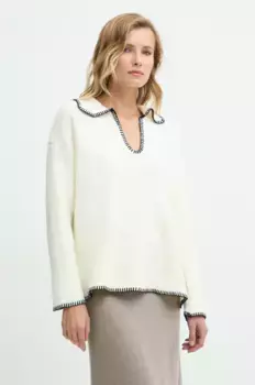 Шерстяной свитер Answear Lab, бежевый