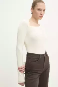 Шерстяной свитер Answear Lab, бежевый