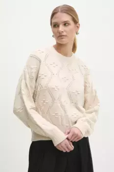 Шерстяной свитер Answear Lab, бежевый