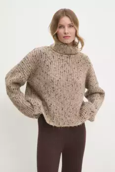 Шерстяной свитер Answear Lab, бежевый