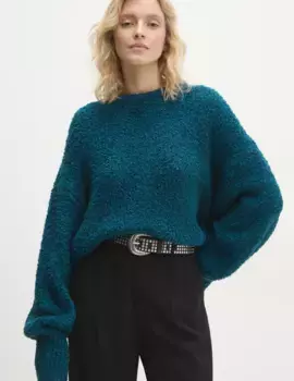 Шерстяной свитер Answear Lab, бирюзовый