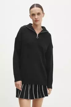 Шерстяной свитер Answear Lab, черный