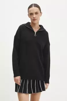 Шерстяной свитер Answear Lab, черный