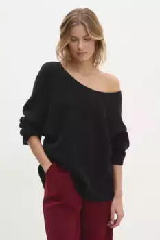 Шерстяной свитер Answear Lab, черный