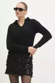 Шерстяной свитер Answear Lab, черный