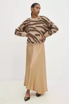 Шерстяной свитер Answear Lab, коричневый