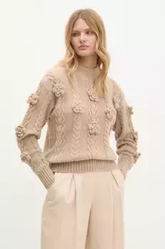 Шерстяной свитер Answear Lab, коричневый