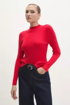 Шерстяной свитер Answear Lab, красный