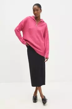 Шерстяной свитер Answear Lab, розовый