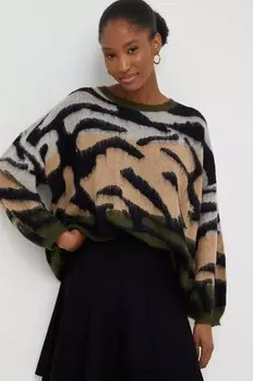 Шерстяной свитер Answear Lab, зеленый