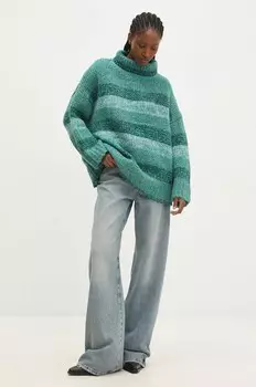 Шерстяной свитер Answear Lab, зеленый