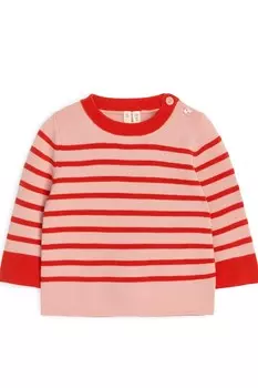 Шерстяной свитер Arket, розовый