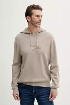 Шерстяной свитер Armani Exchange, бежевый
