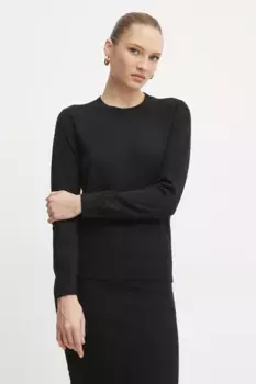 Шерстяной свитер Armani Exchange, черный